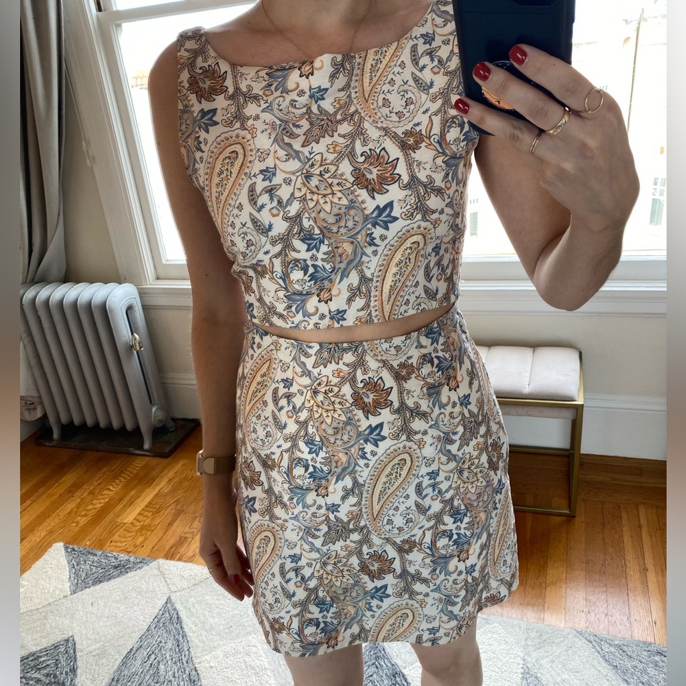 Charlie Holiday Ivy Paisley Mini Dress